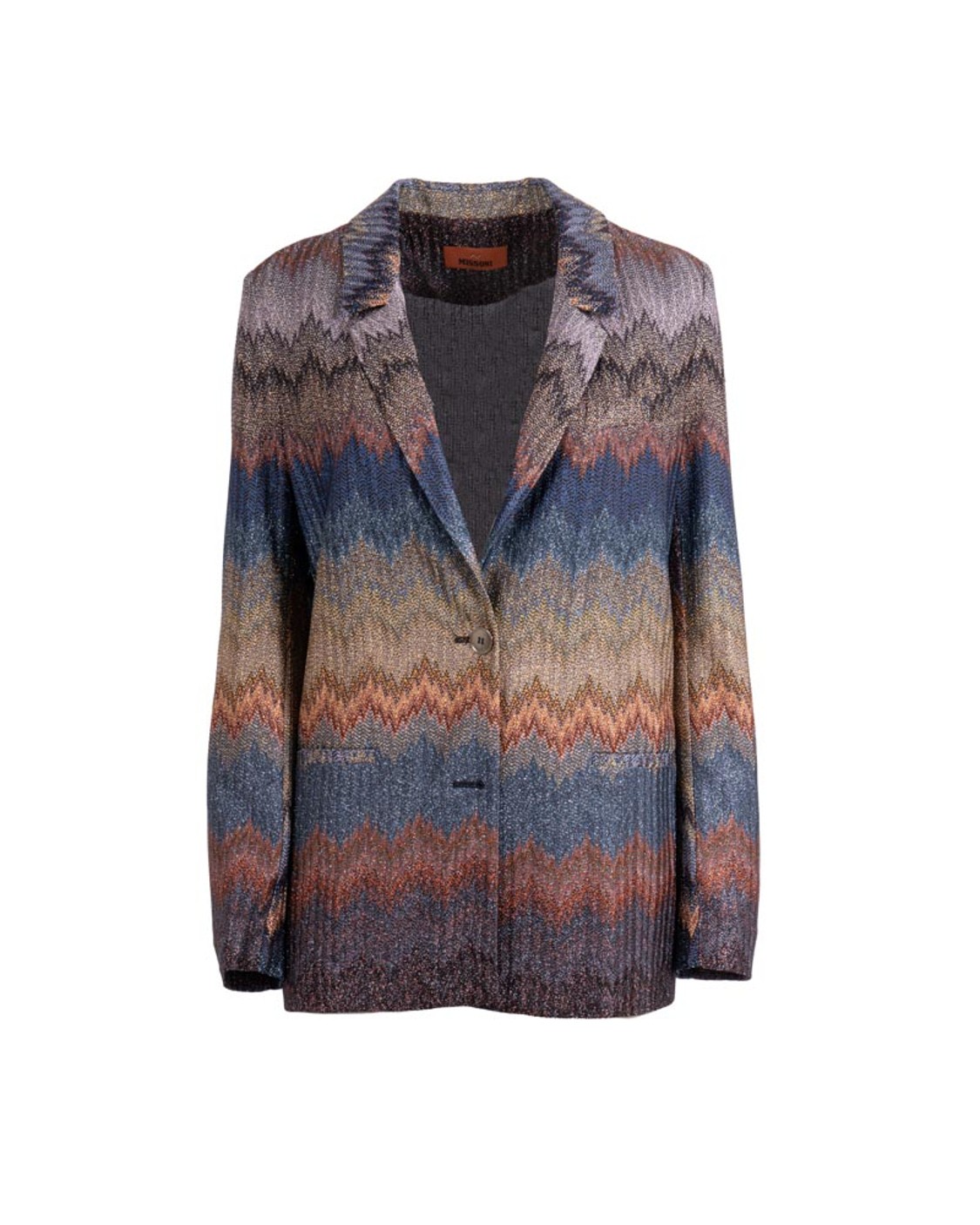 shop MISSONI  Blazer: Missoni blazer monopetto motivo snake e filamenti lamé.
Blazer monopetto.
Lavorazione raschel.
Motivo snake.
Filamenti lamè.
Misto viscosa.
Composizione: 88%Viscosa, 12%Fibra Metallizzata.
Fabbricato in Italia.. WF00 BR012K-S72LF number 9105056